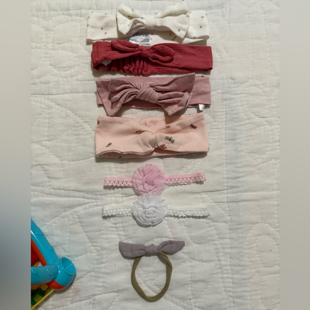 Bundle Pink and White Kids Headband Collection
